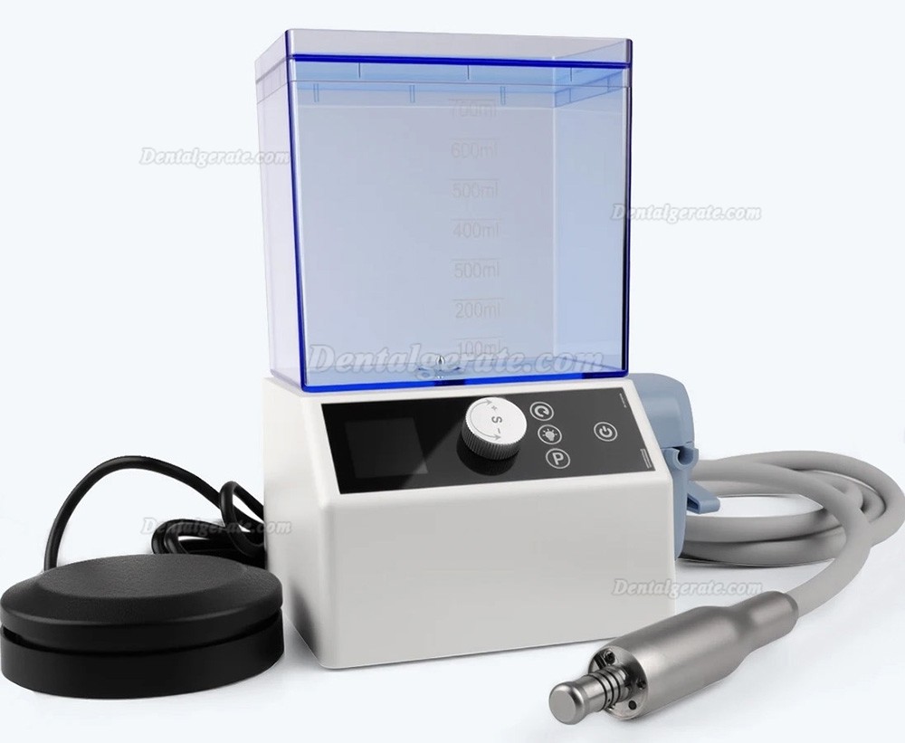 Mikromotor zahnmedizin (b&uuml;rstenloser elektromoto) mit Wassertank und Schlauchpumpe